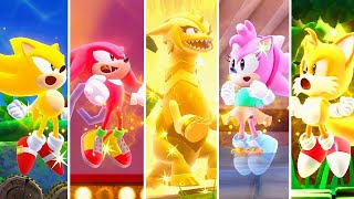 Sonic Superstars  All Characters Super Forms & Transformations (Trip Included)