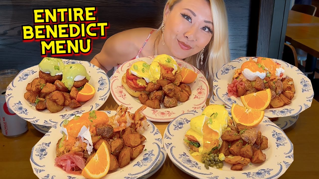 EATING THE ENTIRE BENEDICT BREAKFAST MENU at My My Cafe in San Francisco, CA!! #RainaisCrazy