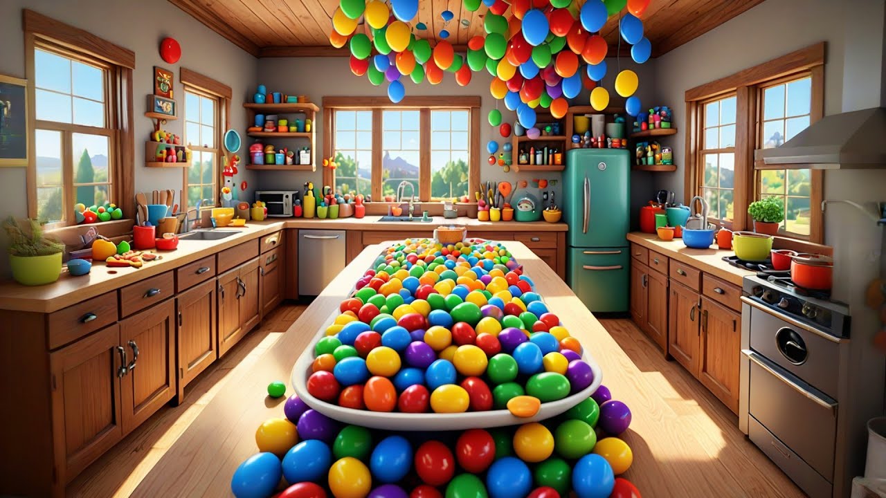 Jolly Jellybean Jump 🟠🟡 | Funny Nursery Rhymes Songs for Kids & Toddlers