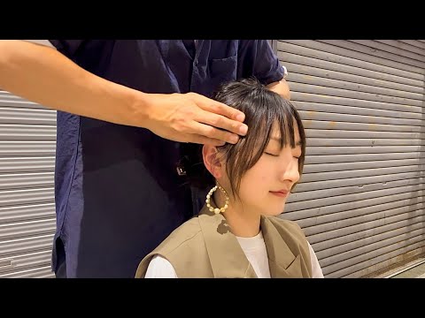 ASMR お疲れの女性に肩もみマッサージ！主婦もめっちゃ肩は凝る！