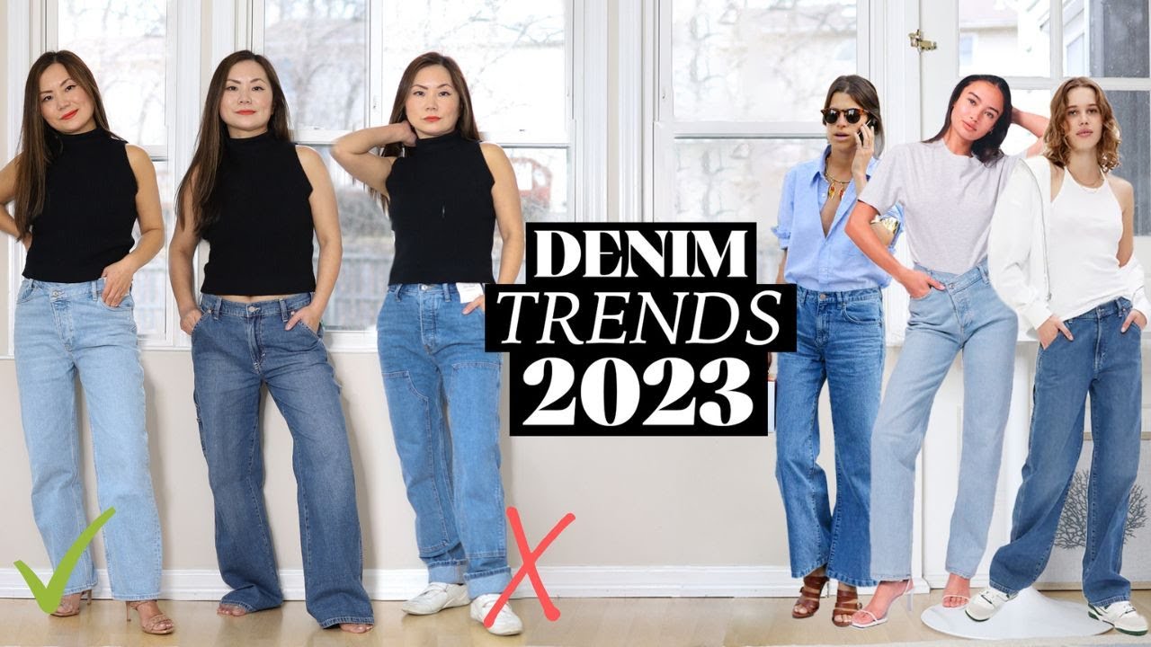 I tried the 6 BIGGEST denim trends for 2023, and here's what you should ...