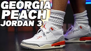 Air Jordan 3 “ Georgia Peach ” Review and On Foot !
