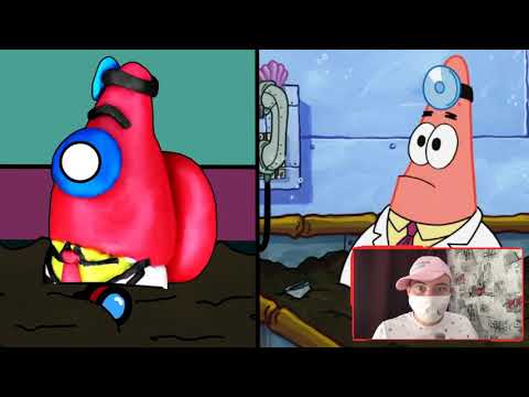 HELP!!! SpongeBob Removing A Splinter In Among Us
