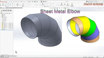 Sheet metal elbow using solidworks