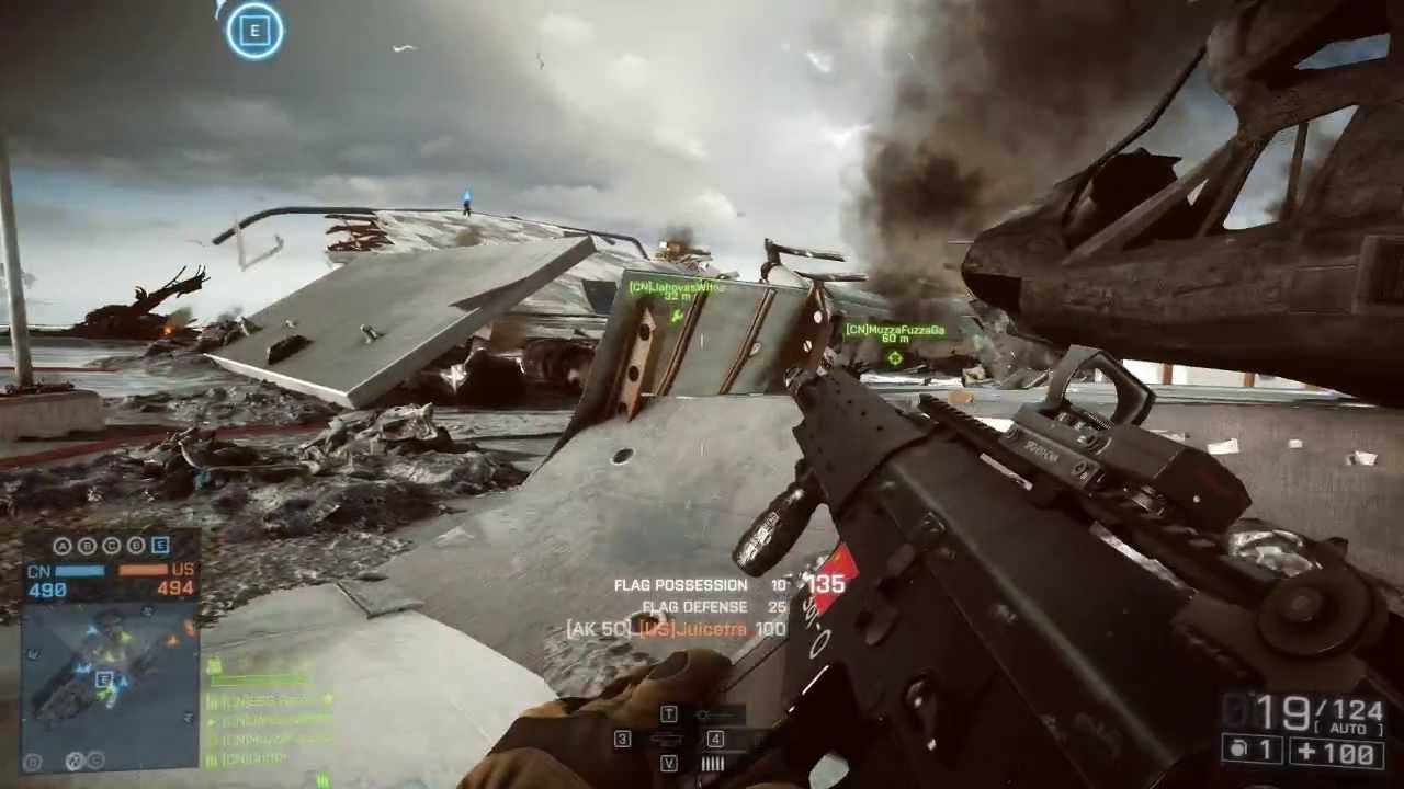 Battlefield 4 Multiplayer Gameplay Obliteration Game Mode Sniping Ship Wreck On Paracel Storm Youtube