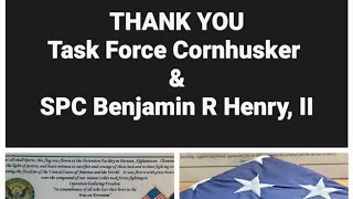 THE SHARPEST EDGE:  THANK YOU Task Force Cornhusker &amp; SPC Benjamin R Henry, II
