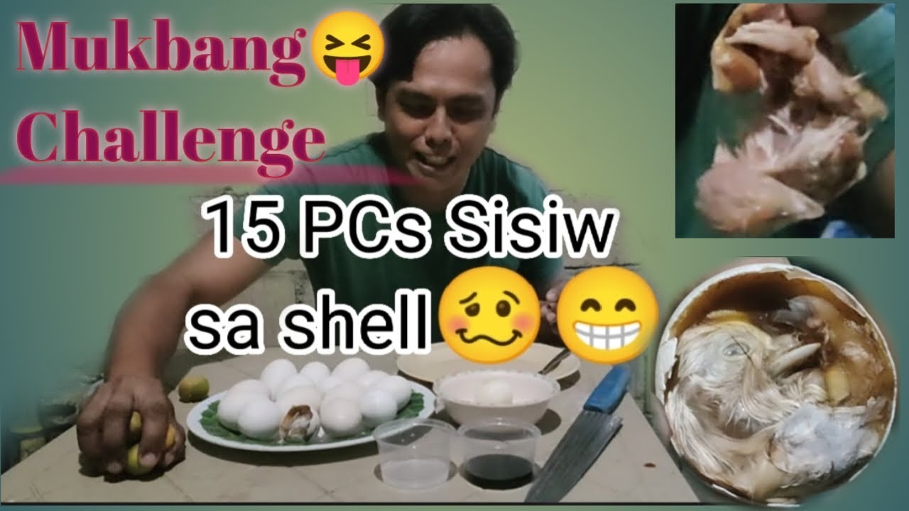 Shell Mukbang Mukbang Challenge 15pcs. Sisiw sa Shell - YouTube