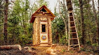 Building An Outhouse With Free Wood, Start To Finish Timelapse