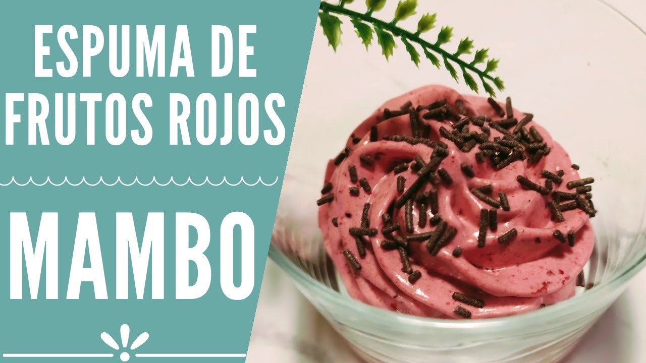 Espuma de frutos rojos en Mambo |Postre en 10 MINUTOS | RECETAS MAMBO CECOTEC