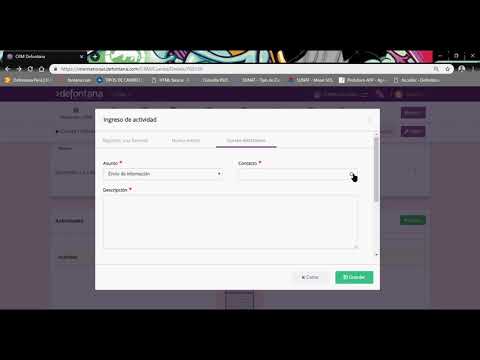 ¿Cómo registrar actividades en una cuenta en el CRM Defontana?