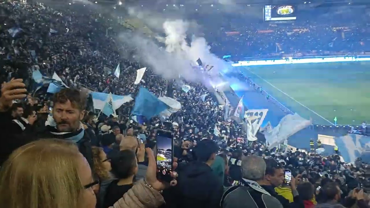 LAZIO ROMA 12-11-23. LIVE ENTRATA LAZIO IN CAMPO