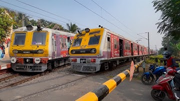 🔥Crazy Train spotting from level crossing and railway station | Eastern Railway