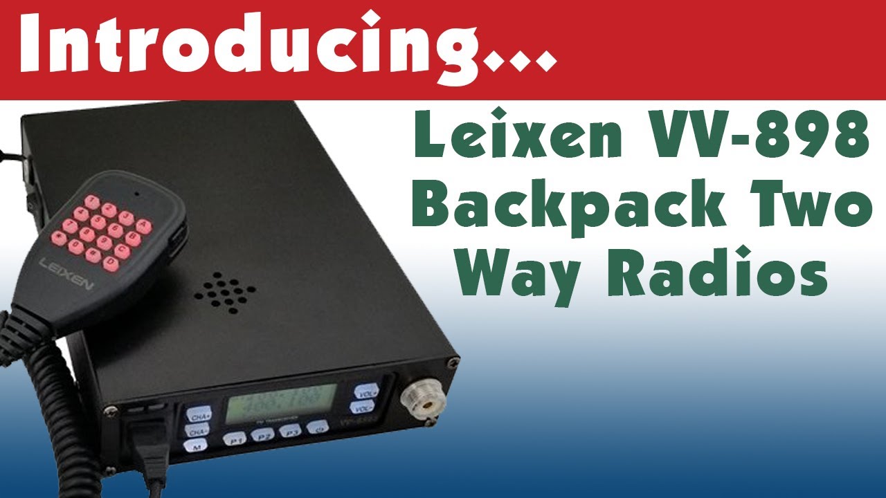 Leixen VV-898SP UHF/VHF Dual Band Mobile Backpack Two Way Radio