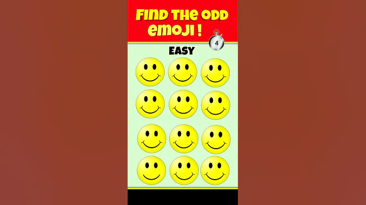 find the odd emoji out 😀🤩। eye test। #shorts #paheli