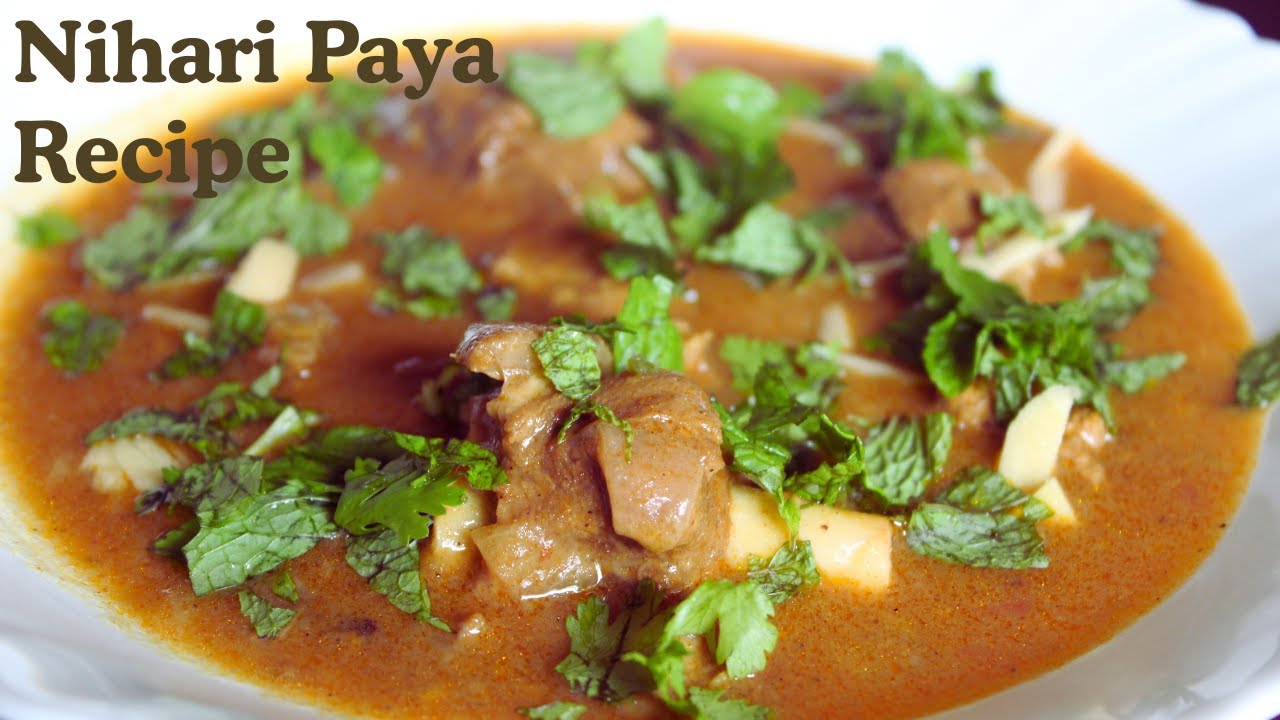 Authentic Hyderabadi Nihari Paya Recipe | Mutton Nihari Recipe | Hyderabadi Dawat Jaisa Nihari Paya|