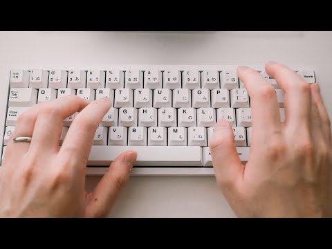 Akko CS Rose Red Switches Typing Test [Unlubed vs. Lubed