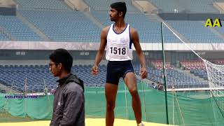 VIJAY MALIK TAKES THE GOLD IN HIGH JUMP   BOYS 17  NATIONAL SCHOOL ATHLETICS CHAMPIONSHIP  2018-19