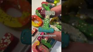 Creative Kids Gift Glittery Name Crayons #youtubeshorts #crayons #glitter