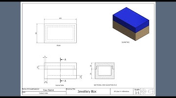 Jewellery Box Working Drawing- Autodesk Inventor 2020