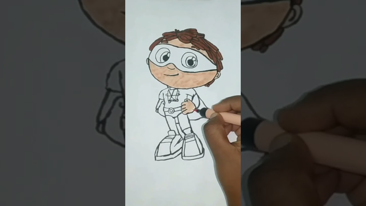 How to draw Whyatt from Super Why! 