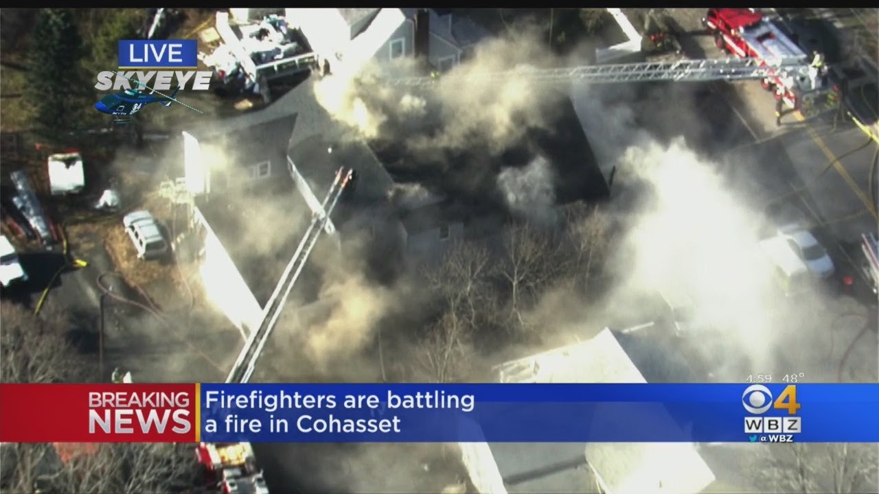 Firefighters Battling Fire In Cohasset YouTube