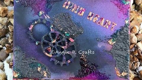 Small mixed media canvas - Process video