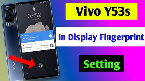 Vivo y53s In display fingerprint setting / how to set display fingerprint lock vivo y53s / Vivo y53s
