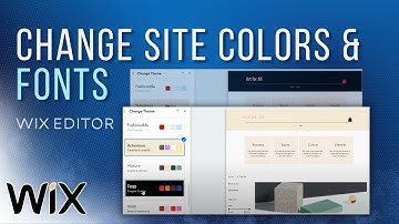 How to Change Site Colors and Fonts in Wix | Wix Tutorial (2025)