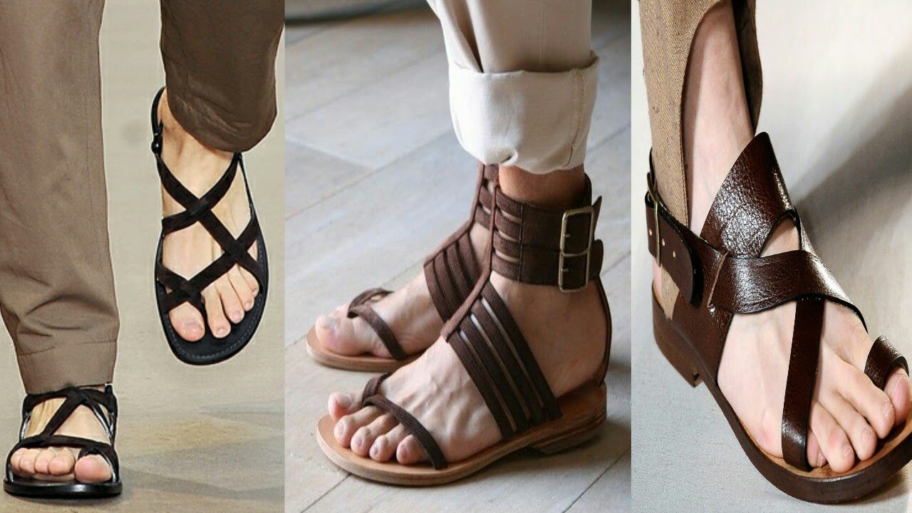 9 Best Sandals Design For Men 2018 - YouTube