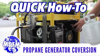 CONVERT YOUR GENERATOR TO PROPANE - (QUICK HOW-TO VERSION)