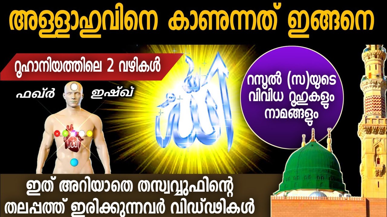 24. അള്ളാഹുവിനെ കാണുന്നത് ഇങ്ങനെ| തസ്വവ്വുഫിലെ 2 വഴികൾ.