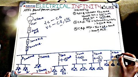 APFC Panel Power Circuit Explanation in Detail | APFC panel wiring diagram| Capacitor Calculations.