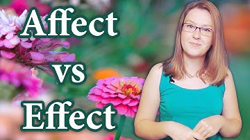 English: Affect vs Effect, common mistakes, the difference between, homonyms