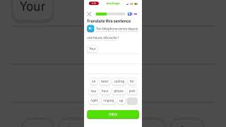 Unlock French S5 U182 Duoscore 75 #duolingo #unlock # france # shorts #languagelearning