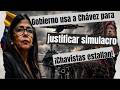 Chavismo explota contra Delcy por usar discurso de Chávez a favor de simulacro