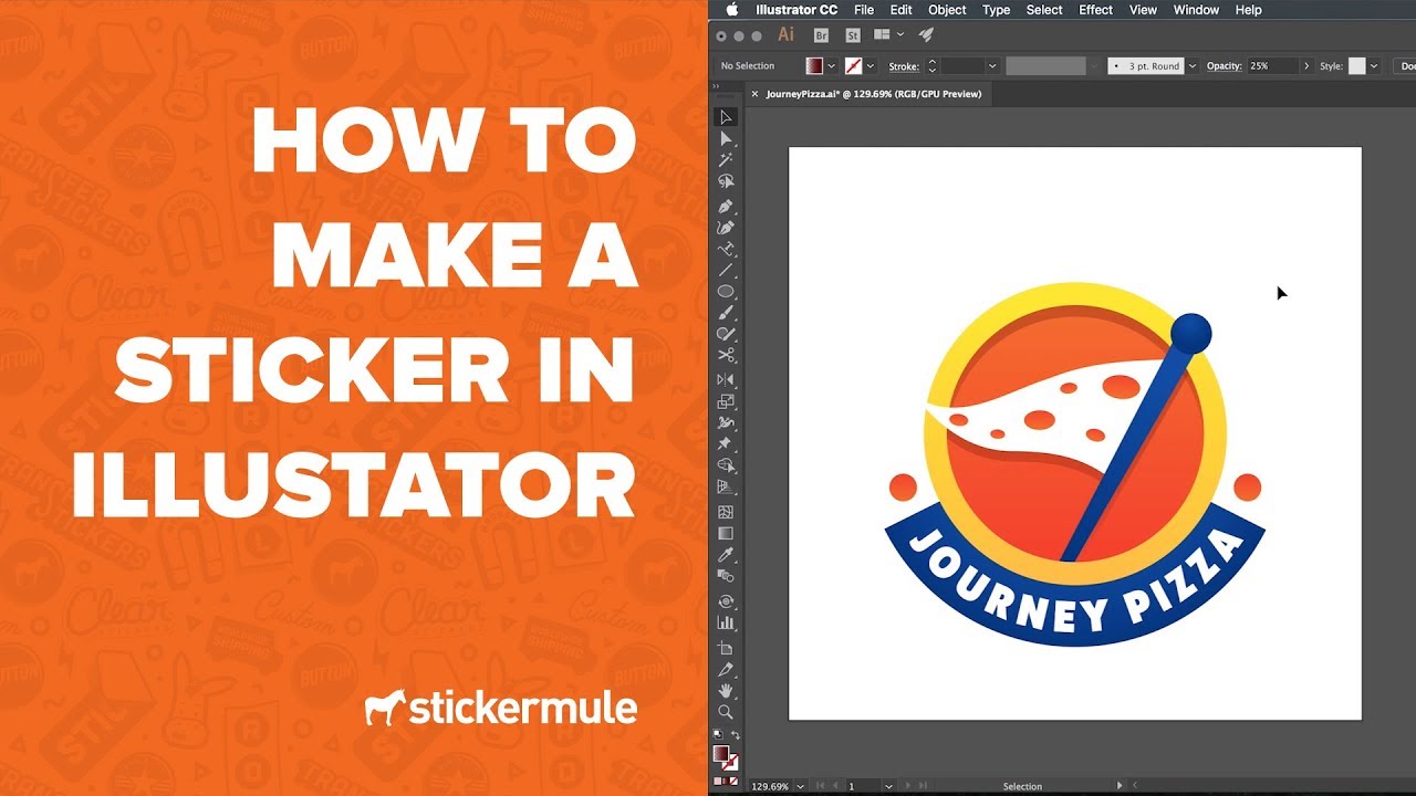 How to design stickers in Illustrator For Adobe Illustrator Label Template