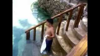 Swimming Well 8Year Old Chubby Boy