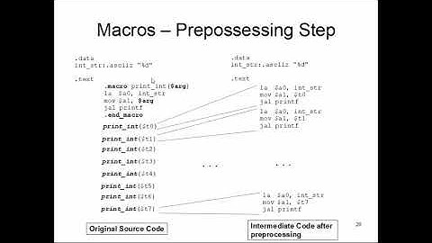 CS47: Lecture 5, Part 6 (Macros & Pseudo-instruction)