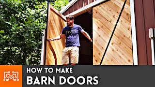 How to Make Barn Doors // Woodworking & Metalworking | I Like To Make Stuff