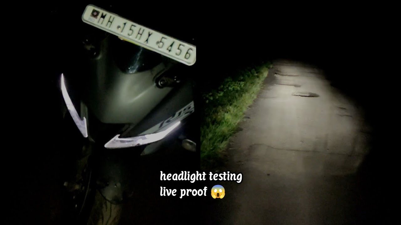R15 V3 S headlight hidden feature | head light improvement