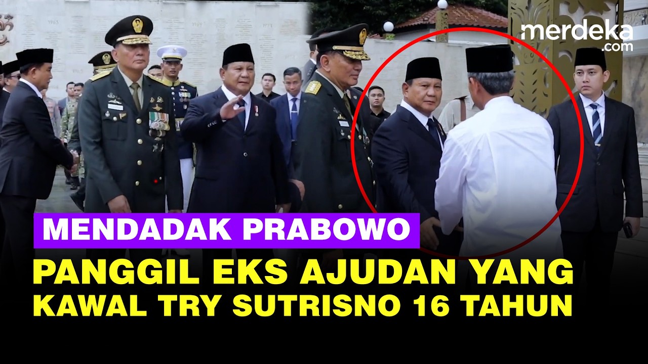 Momen Prabowo Panggil Sosok Eks Ajudan yang Jadi Tangan Kanan Try Sutrisno 16 Tahun