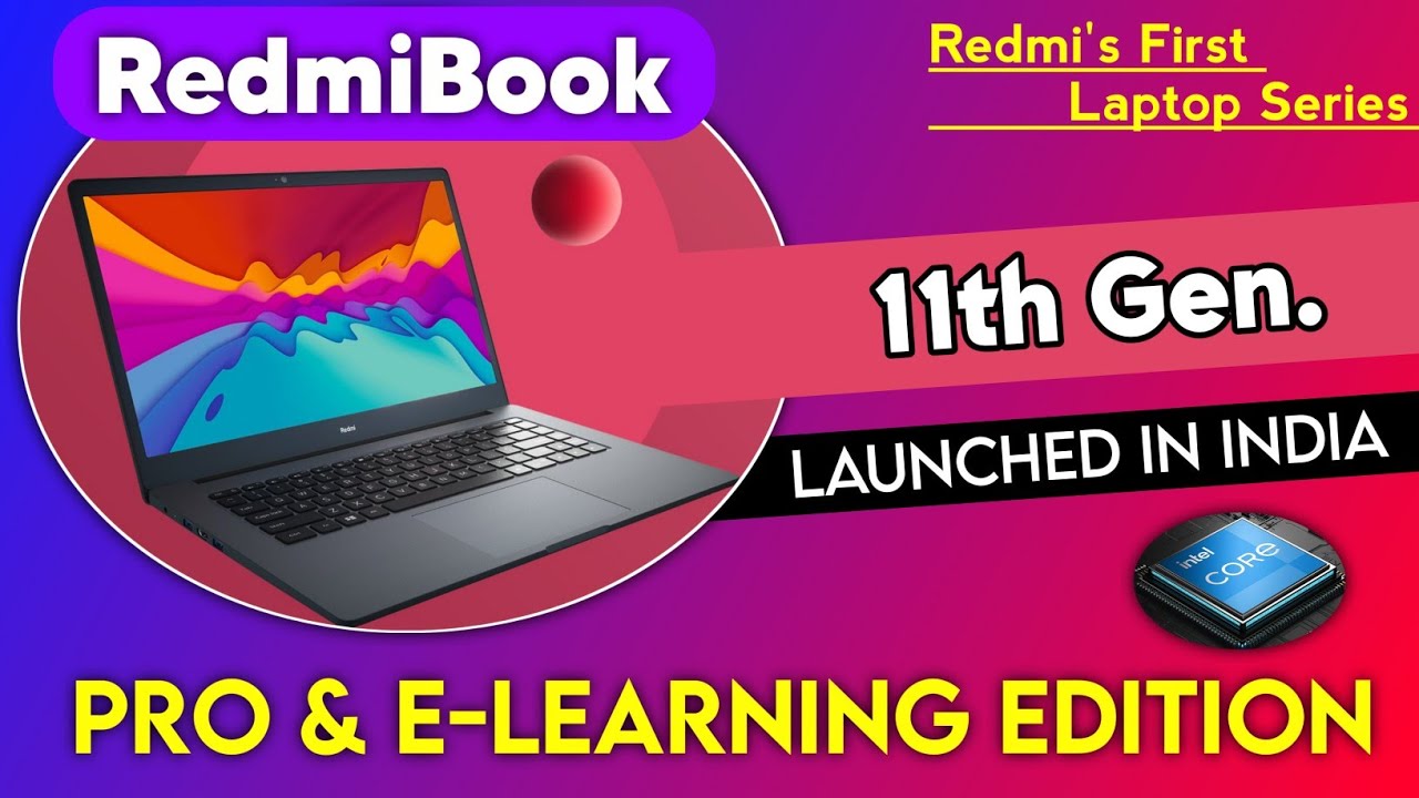 RedmiBook Series Laptop Launched In India|Redmi's First Laptop Series In India.