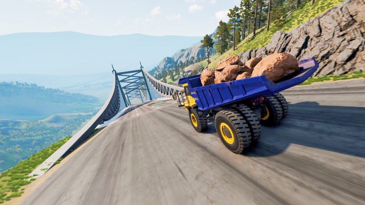 Full Throttle INSANE Long Downhill Mayhem! | BeamNG.drive Epic Crashes & Speed Test