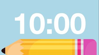 10 Minute Cute Back To School Timer With Relaxing Music And Alarm Lofi, Chimes Alarm At End