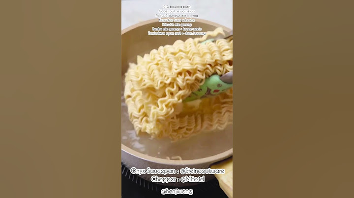 MIE GORENG GACOAN! Mending buat sendiri!