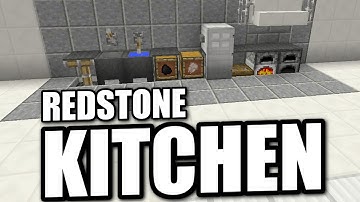 Minecraft PS4 - REDSTONE KITCHEN - Tutorial ( PS3 / XBOX / WII U / PE )