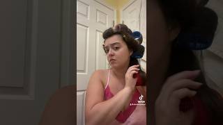 Trying Velcro Rollers On Extremely Curly Hair