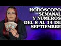 HORÓSCOPOS Y NÚMEROS DE LA SUERTE DEL 8 AL 14 DE SEPTIEMBRE 🧿✨ Secreto de Bruja