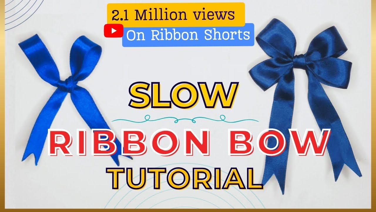 Slow Ribbon Bow Tutorial | Easy Gift Wrapping Bow (Step by Step) 🎀 