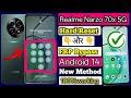 Realme Narzo 70x 5G Pattern Lock Kaise Tode || Narzo 70x 5G Hard Reset || Android 14/15 || 💯%working
